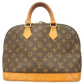 Louis Vuitton Alma Monogram Handbag Brown
