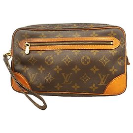 Bolsa de Mão Louis Vuitton Monogram Marly Dragonne GM Marrom