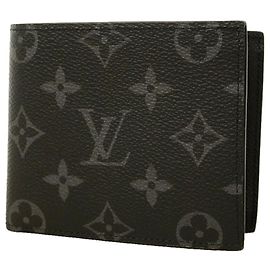 Louis Vuitton Monogram Eclipse Portefeuille Marco NM Wallet Negro