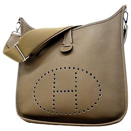 Hermès Borsa a tracolla Hermes Evelyne 3 GM Taupe