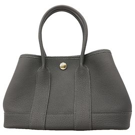 Hermès Bolsa Hermes Neo Garden Negonda Gris Misty Marrom