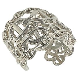 Bracelete Hermès Chaine d'Ancre Enchainée Prata