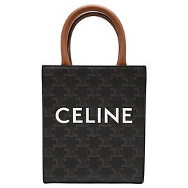 Céline Celine Mini Vertical Cabas Women's Tote Bag Brown