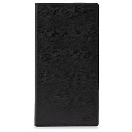 Cartera larga bifold Gucci de piel de becerro negra Negro