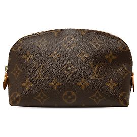 Necessaire Louis Vuitton Brown Monogram Cosmetic Pouch PM Marrom