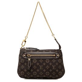 Louis Vuitton Brown Monogram Idylle Mini Pochette Accessoires Castaño Marrón oscuro
