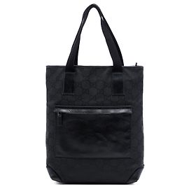 Bolso Tote Gucci de nailon GG negro Negro