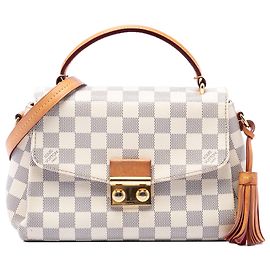 Louis Vuitton White Damier Azur Croisette Weiß
