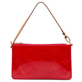 Louis Vuitton Red Monogram Vernis Pochette Lexington Rosso