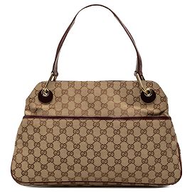 Gucci Beige GG Canvas Eclipse Schultertasche Beige