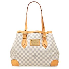 Louis Vuitton White Damier Azur Hampstead MM White