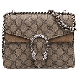 Gucci Beige Small GG Supreme Dionysus Crossbody Beige