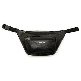 Balenciaga Explorer Gürteltasche aus schwarzem Leder Schwarz