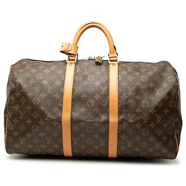 Louis Vuitton Brown Monogram Keepall 50 Brown