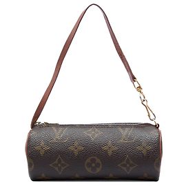 Louis Vuitton Brown Monogram Papillon Pochette Marrone