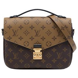 Louis Vuitton Brown Monogram Reverse Pochette Metis Brown
