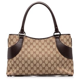 Sac Tote Gucci en toile GG beige Beige
