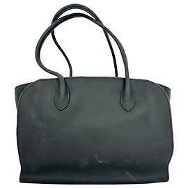 Sac cabas The Row Marlo 12 en cuir noir Noir