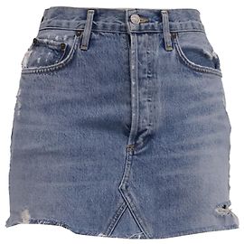 Minifalda vaquera desgastada Agolde en algodón azul Azul