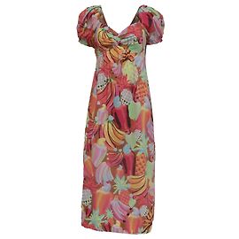 Abito midi Fruit Salad Farm Rio in cotone multicolore Multicolore