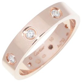 Cartier LOVE Au750 Ring Size 10 Pink