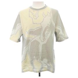 Hermès Hermes LA DANSE DES CHEVAUX Baumwoll-Top Braun Beige
