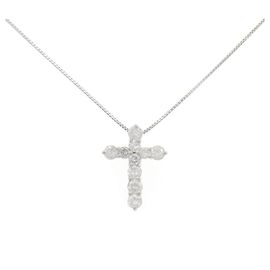 Autre Marque Collier en diamant Pt900 Pt850 Argenté