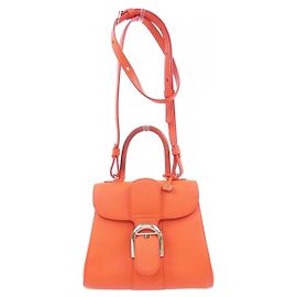 Sac à main Delvaux Brillant en cuir rouge Rouge