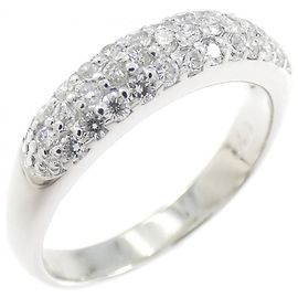 Autre Marque Anel Ponte Vecchio Pavé Au750 Diamante Prata