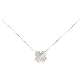 Autre Marque Collana Clover in Pt900/Pt850 con diamanti Argento