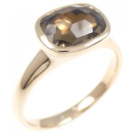 Autre Marque Velletta Ottava Au750 Smoky Quartz Ring Pink