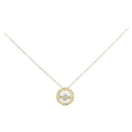 Autre Marque Collar de Diamantes Au750 Dorado