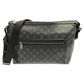 Louis Vuitton Odyssee Monogram Eclipse Shoulder Bag Black