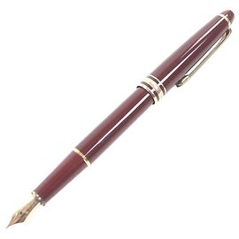 Caneta Tinteiro MONTBLANC Meisterstück 14K Marrom Dourado Bordeaux