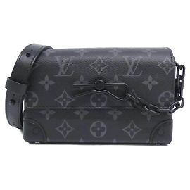Bolsa de Ombro Carteira Wearable Steamer Monogram Eclipse Louis Vuitton Preto