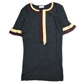 T-shirt in cotone Dries Van Noten HAPPY TAPE Blu Blu navy
