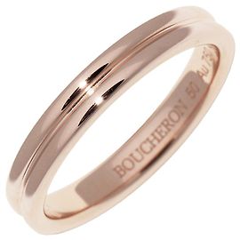 Anel Boucheron Godron Au750 Rosa