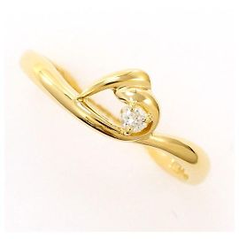 Autre Marque Anillo de diamantes Au750 Dorado