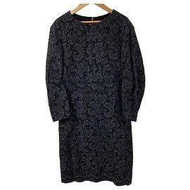 Autre Marque Vestido de renda Drawer Preto
