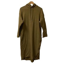 Autre Marque Robe sweat longue AMERICANA Vert Kaki