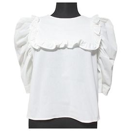 Autre Marque yori Mini Puff Blouse Pullover Blanc