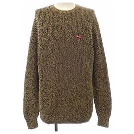 Supreme Melange Rib Knit Sweater Brown