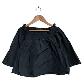 Autre Marque martinique Kurze Bluse mit Raffung Schwarz
