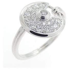 Cartier Amulette Au750 Diamond Ring Size 8 Golden
