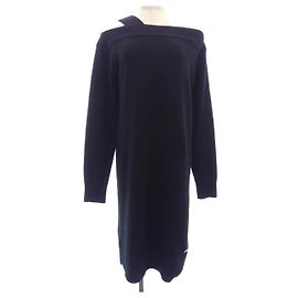 Hermès Hermes 4H2541D134 Cashmere Dress Black