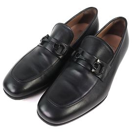 Salvatore Ferragamo ASTEN Leather Loafers Black