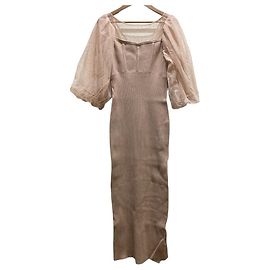 Autre Marque Vestido de punto Snidel Beige