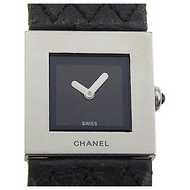 Reloj Chanel Matelassé de acero inoxidable Negro
