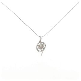 Autre Marque Collar de Diamantes Au750 Plata