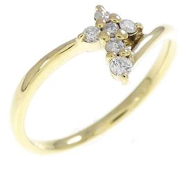 Autre Marque Anello a Croce con Diamanti Au750 D'oro